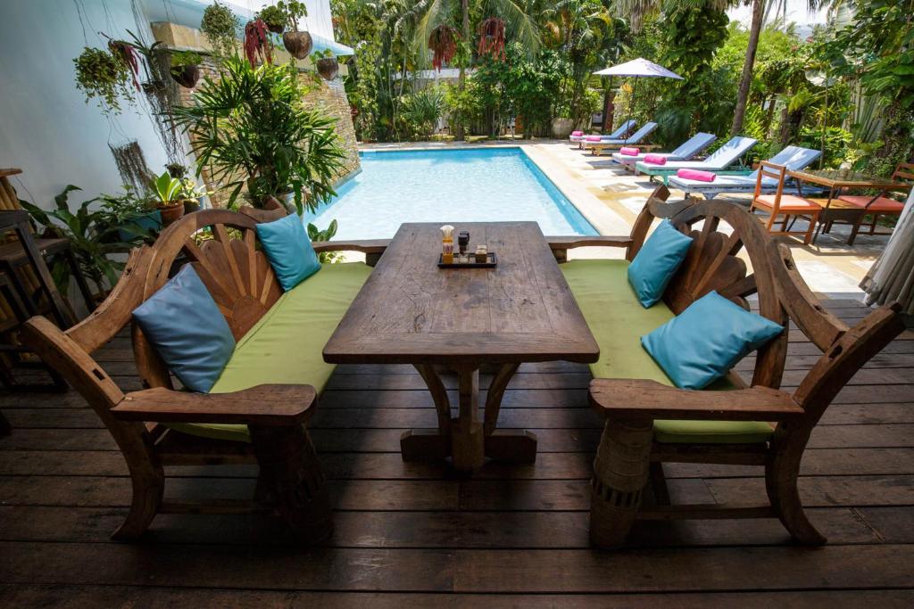Greenlight Resort pool and restaurant area